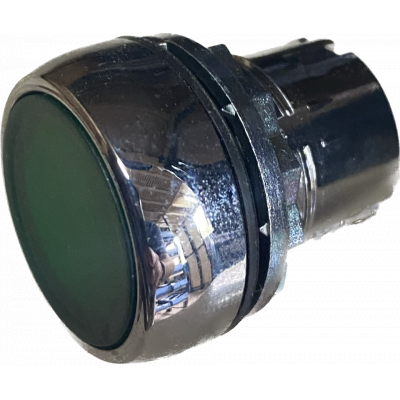 BOUTON POUSSOIR VERT Ø22 LUMINEUX -1