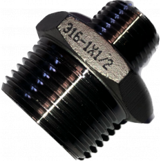 MAMELON INOX RED.1-1/2 