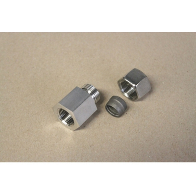 RACCORD A BAGUE DROIT INOX 12 - 3/8''F-1