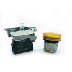 VOYANT A LED JAUNE 24V CC/AC