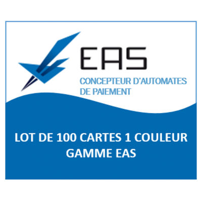 LOT 100 CARTES 1 COULEUR EAS GAMME EAS - CAPMONETIQUE-1
