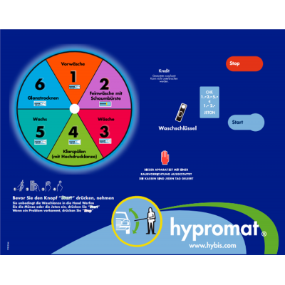 PLASTRON 6P DE.(P-B-L-R-C-F)AF HYPROMAT 60.5 X 47.5 ALLEMAND-1