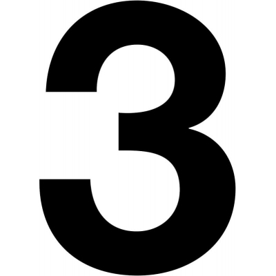 AC CHIFFRE NOIR(3)HAUT.9cm -1